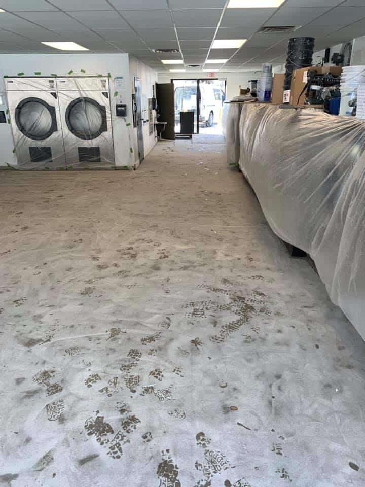 Epoxy Floor at a Laundromat